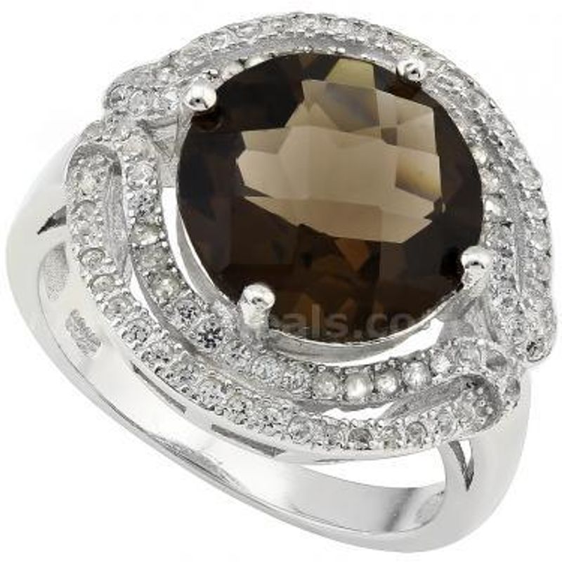 TOPAZ, SAPPHIRE and DIAMOND Ring