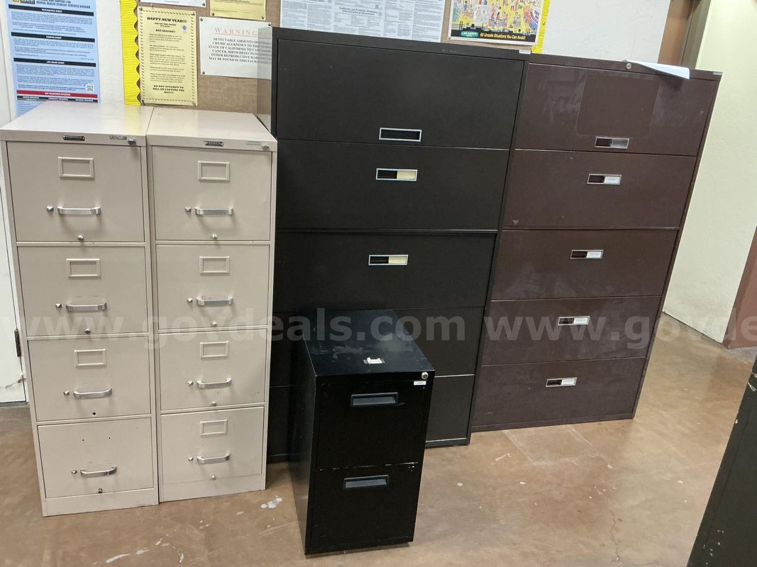 Lot Of Mixed File Cabinets