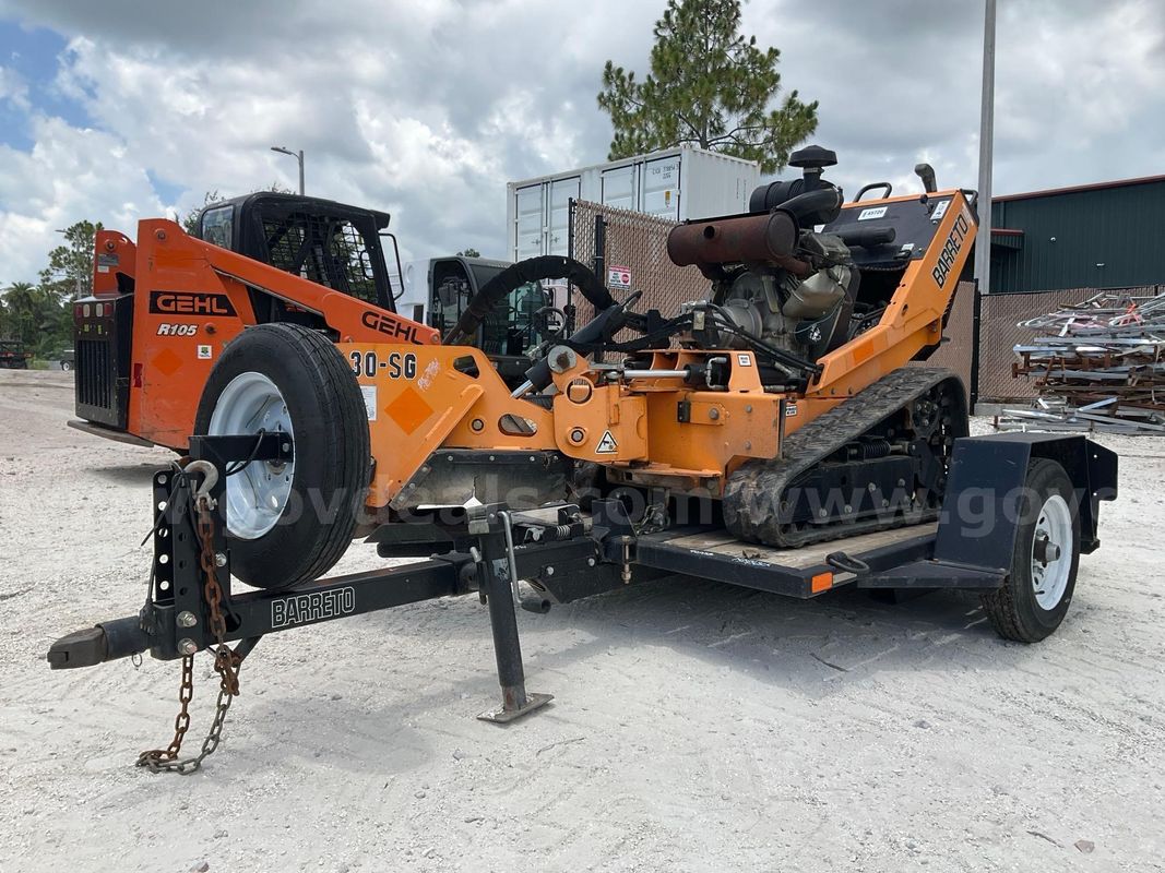 BARRETO STUMP GRINDER MODEL 30SG WITH TRAILER