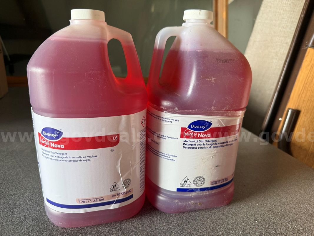 Lot of #3 Diversey Suma Nova L6 Automatic Dishwashing Detergents - 1 Gal
