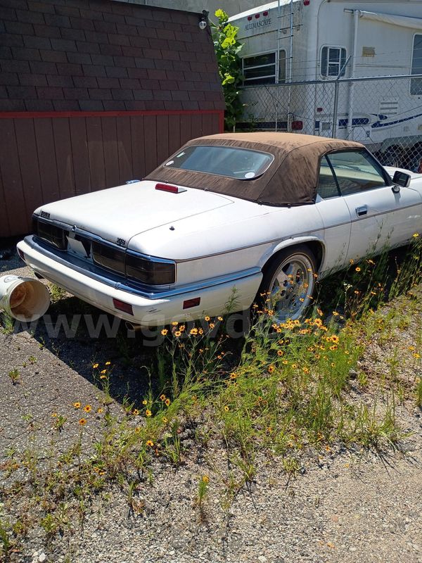 white 1995 jag xjs convertible