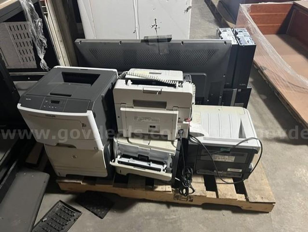 Lot Of Computers, Printers, Tv