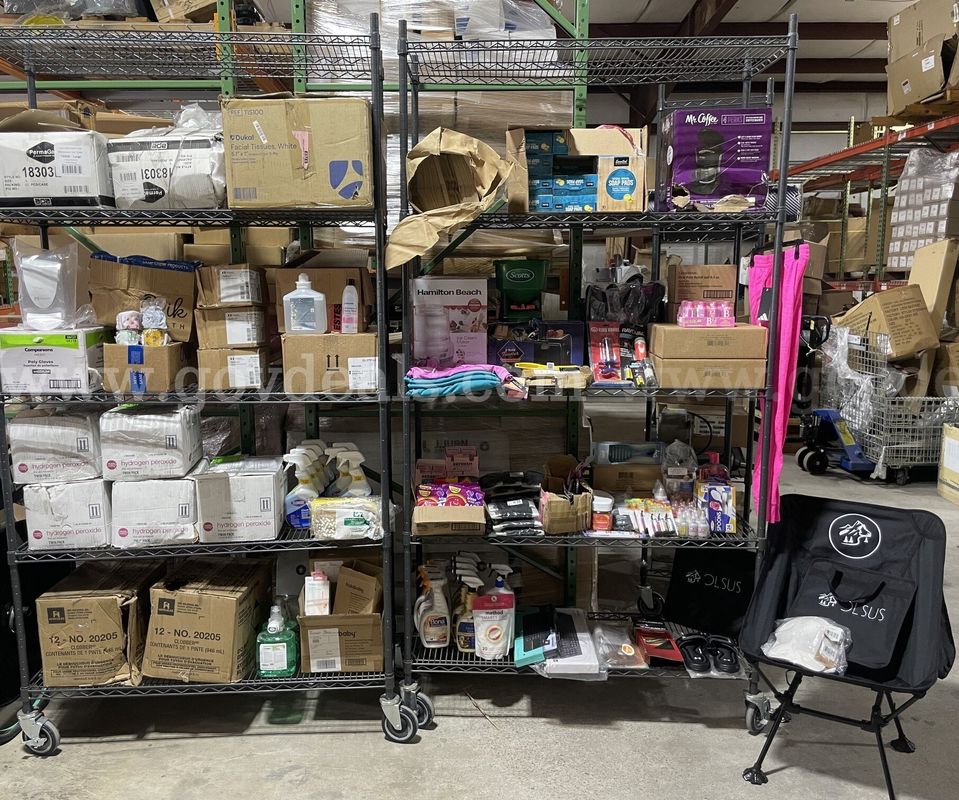 Bulk Liquidation Merchandise Lot – Medical Supplies, Home Goods, Cleaning Products, Small Appliances & More