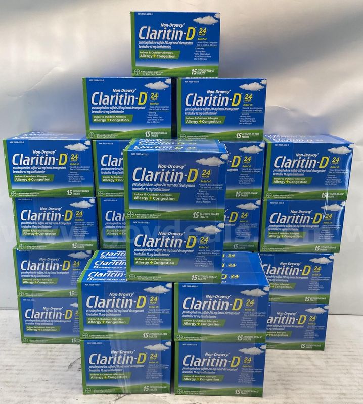 Claritin D 24 Hour Non Drowsy Indoor and Outdoor Allergies Allergy + Congestion 15 Extended Release Tablets