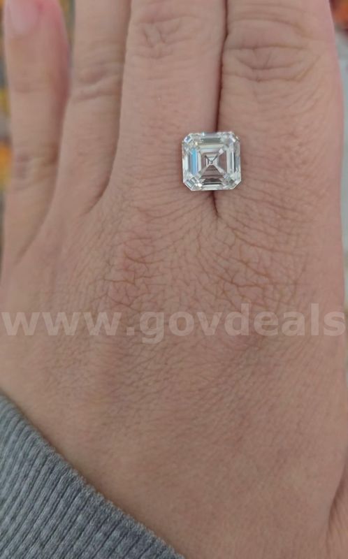 3.04 Carat Asscher Cut Diamond VS2