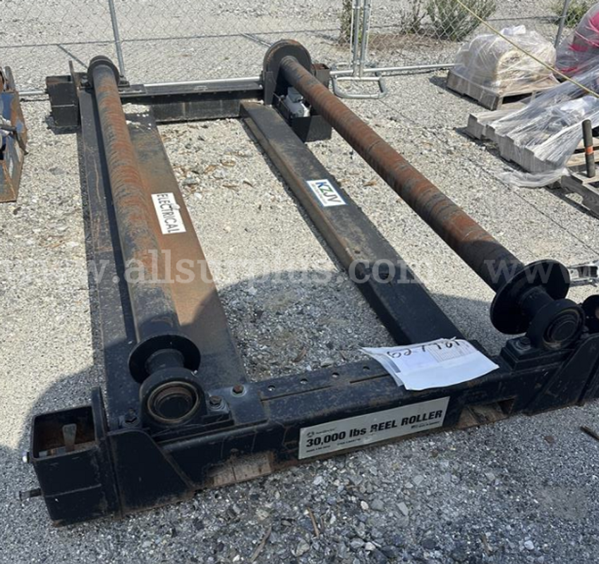 Cable Reel Rollers, 15 Ton, Reel Stand Spindle, Qty 27