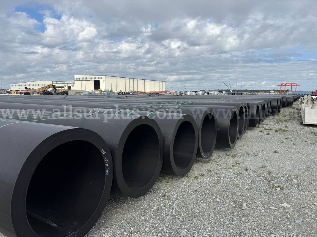 HDPE Pipe, 48in, SDR 11, Straight Runs, Qty 78 joints, plus Ells, Flange Adapters, Backing Rings
