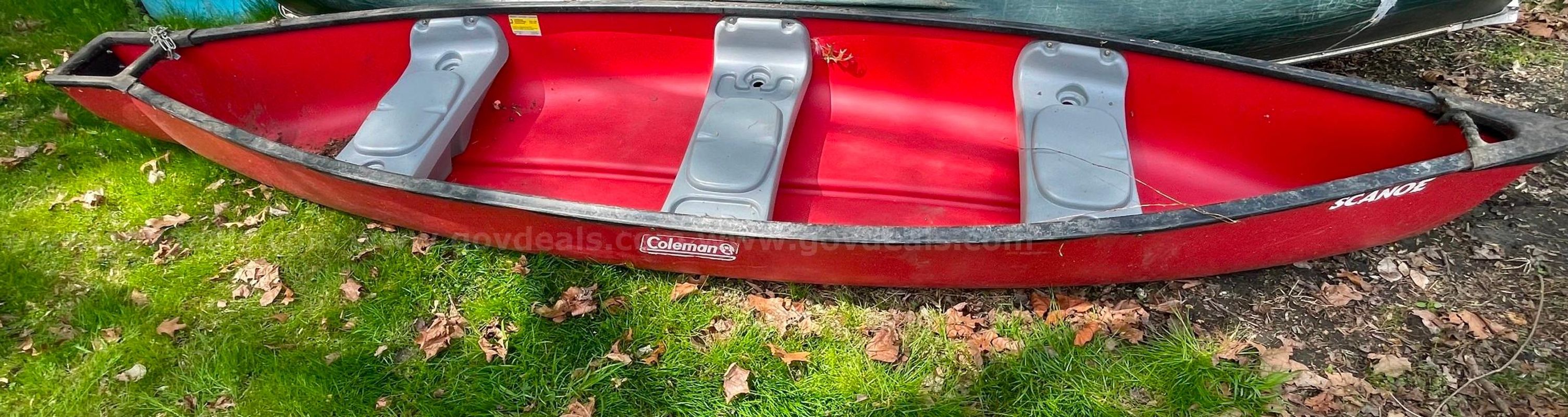 15ft Red Coleman Canoe