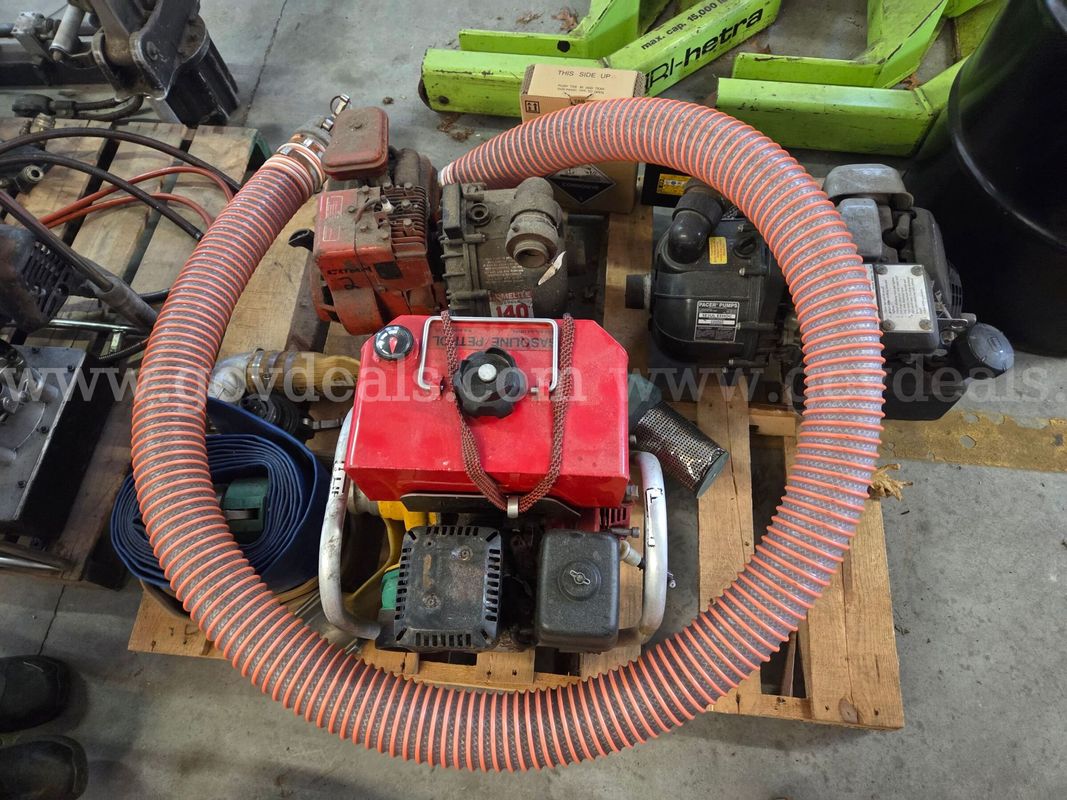 A Lot of Gas Powered Pumps