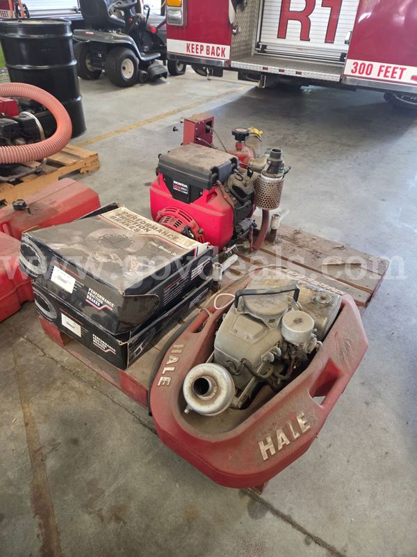 Hale Float Pump, Darley Water Pump, and Brake Rotors