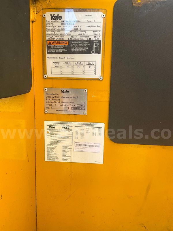 NO LP TANK(light yellow) and Bad hydraulics, bad batteries, charger included(Dark Yellow)