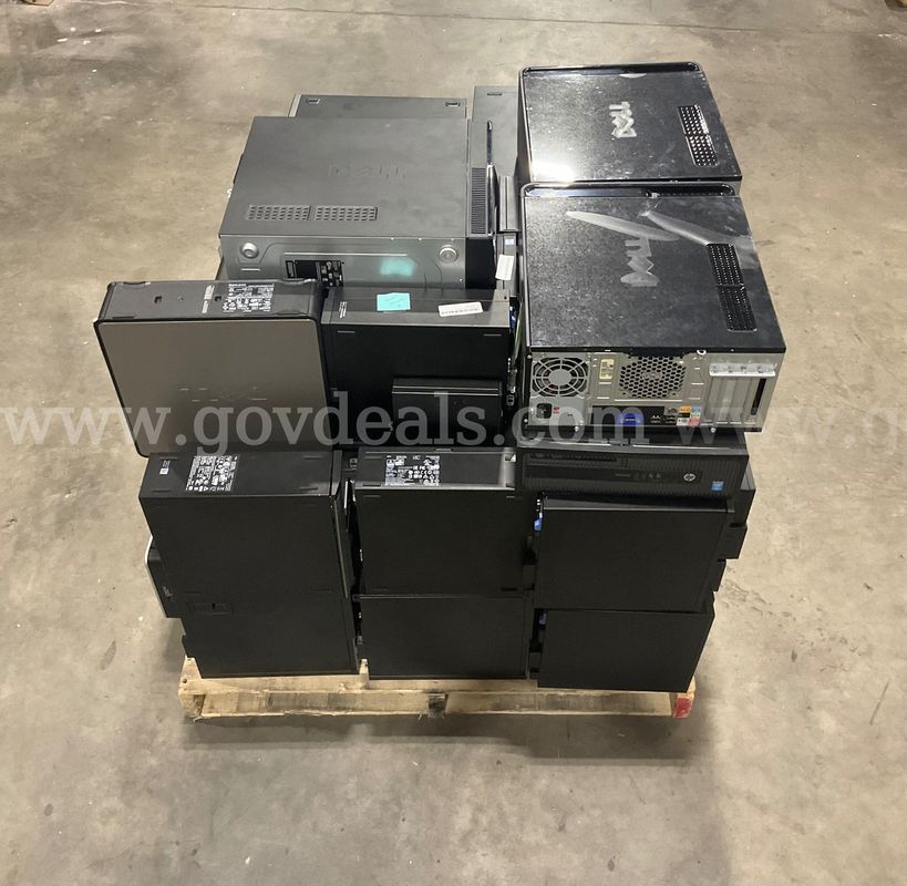 One (1) Lot of Assorted Desktop Computers (No Hard Drives)