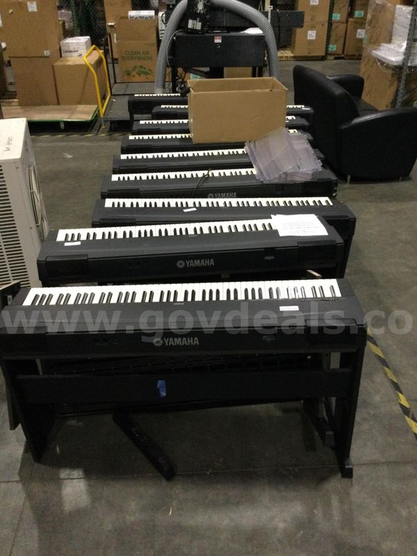 Ten (10) Yamaha P-70 Digital Pianos (Some Missing Parts)
