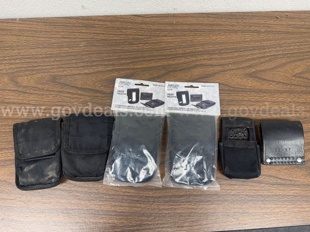 Lot of 7 Camera/Pager Holsters & Belt Cases Mixed Brands