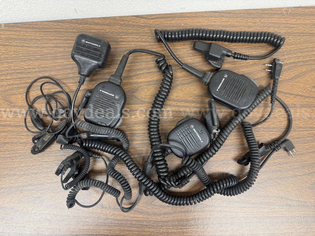 Lot of Motorola Speaker Microphones & Radio Accessories