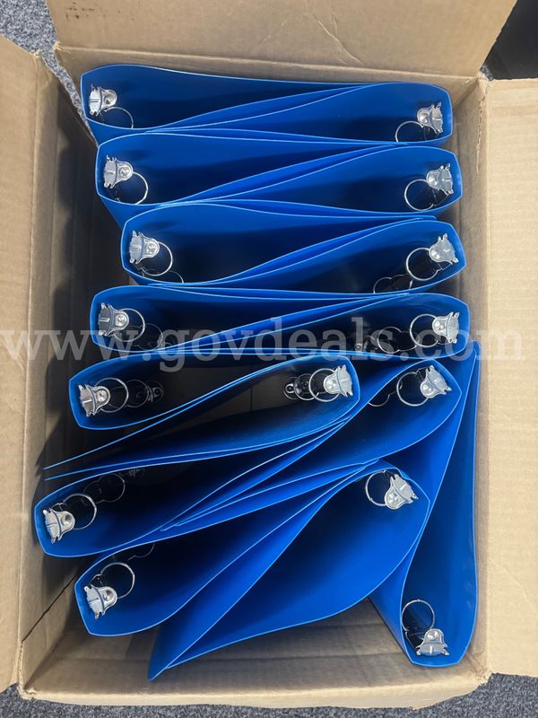 Lot of blue 3-ring binders