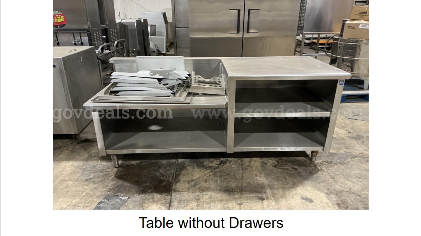 TABLE WITH OUT DRAWER