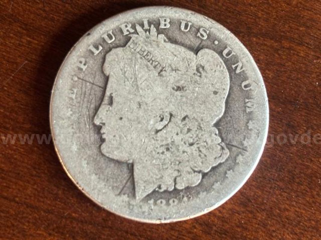 1884 Morgan Silver Dollar Philadelphia Mint No Mint Mark Circulated 90% Silver