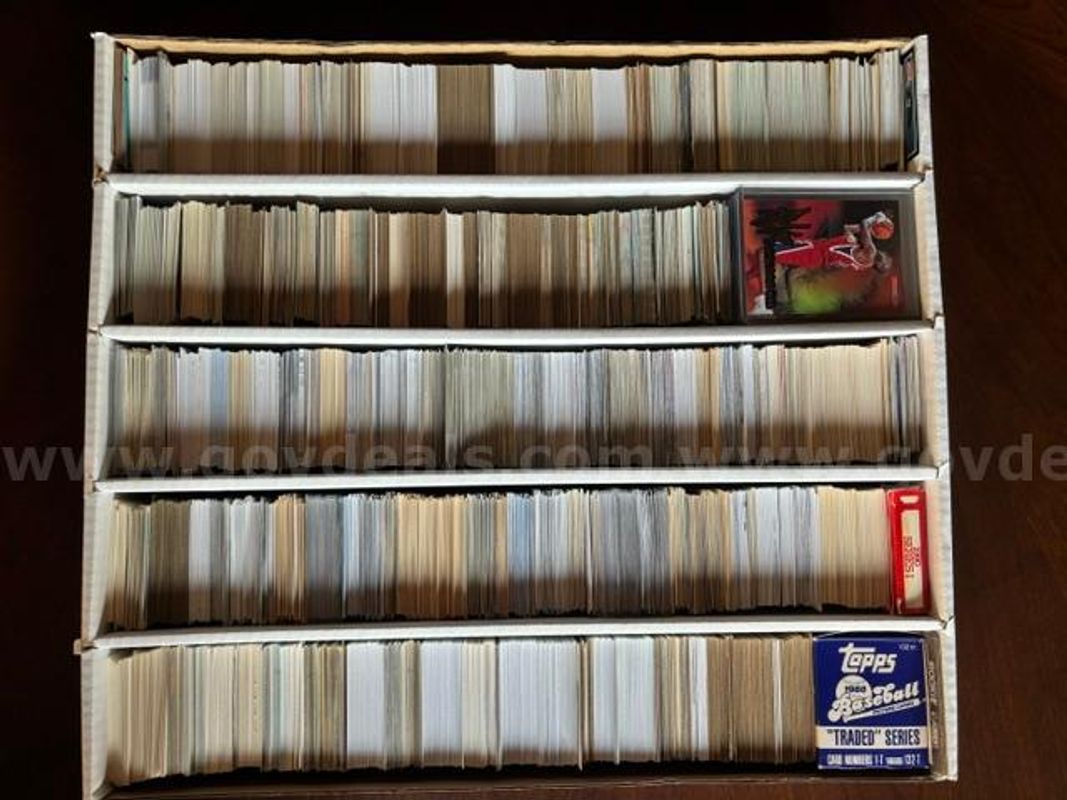 Huge Sports Card Lot - 4,700+ Baseball/Basketball, LeBron, Griffey Jr., Jeter, Curry - SHIPS!