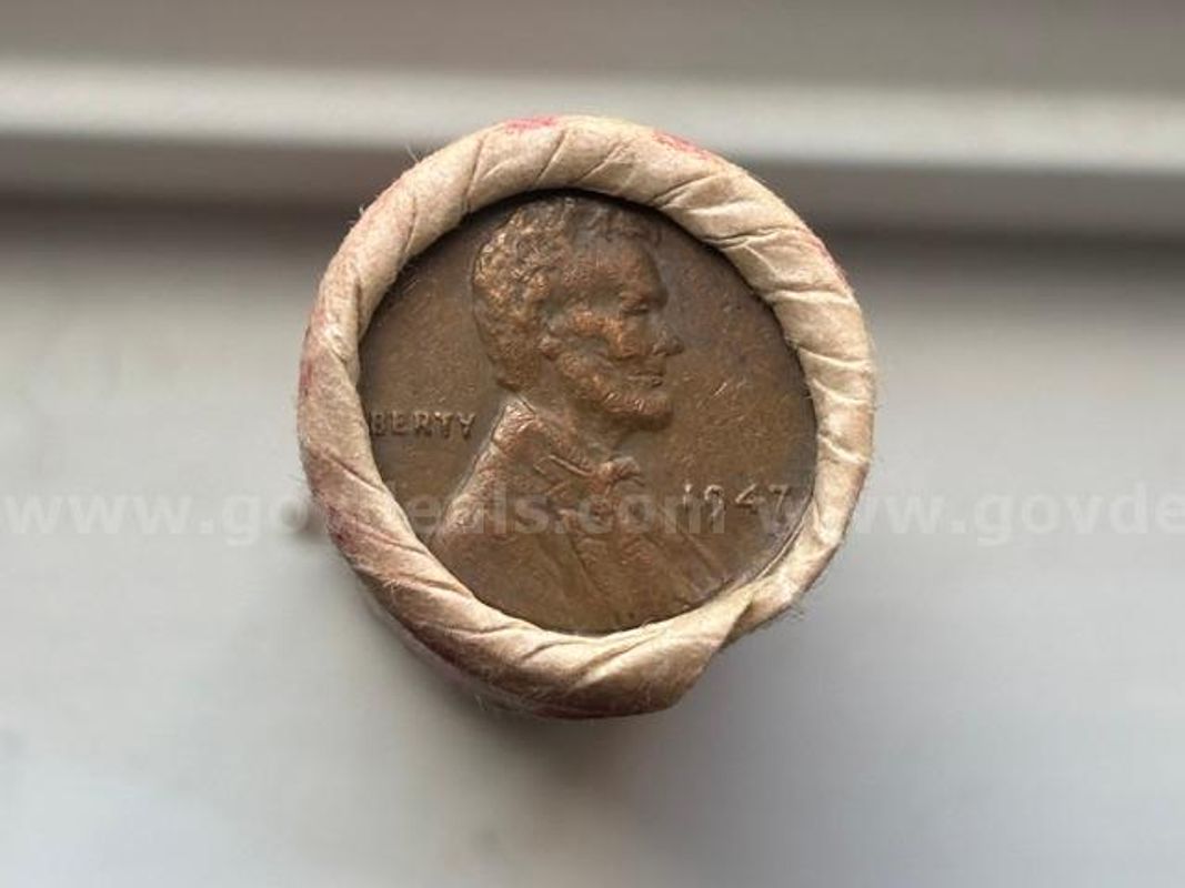 1947 Lincoln Wheat Penny Roll (50 Coins) — Philadelphia Mint, Unsearched Estate Find SHIPS