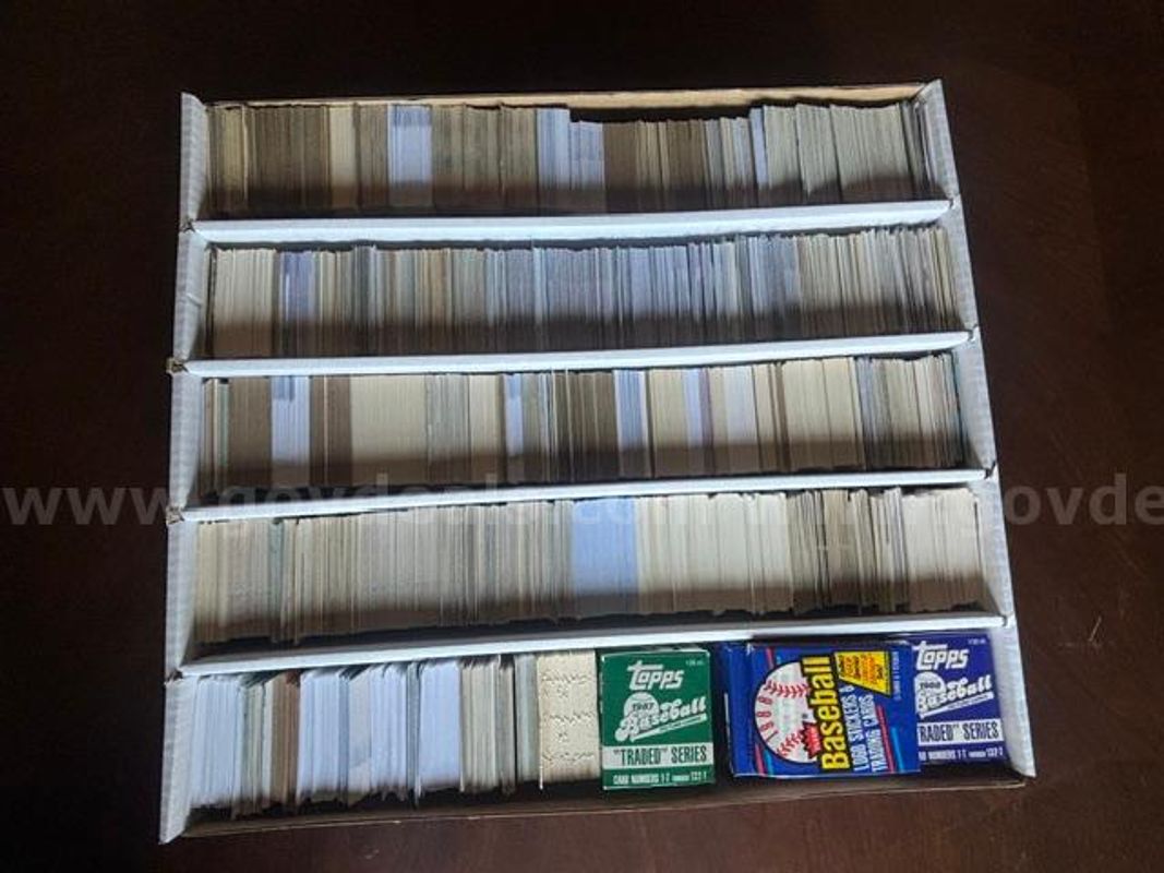 Huge Baseball & Basketball Card Lot - 4,970+ Cards, 1980s-Modern, LeBron, PSA 8 Graded - SHIPS!