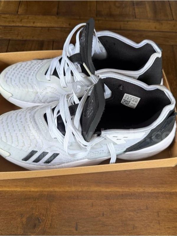 adidas D.O.N. Issue 4 Basketball Shoes White Grey Men's Size 11