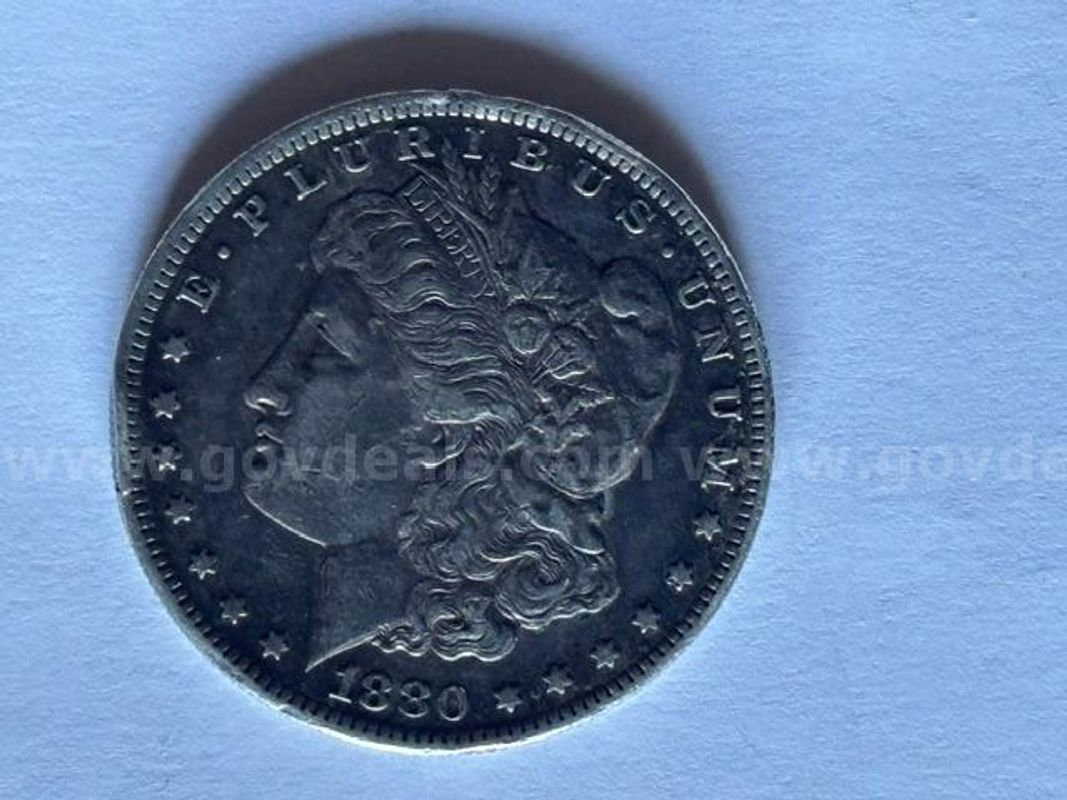 1880-S Morgan Silver Dollar — San Francisco Mint, 90% Silver, Lightly Circulated SHIPS