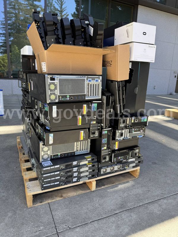 Lot of 10 Pallets Desktop Laptop Computers Monitors Switches Access Points and More