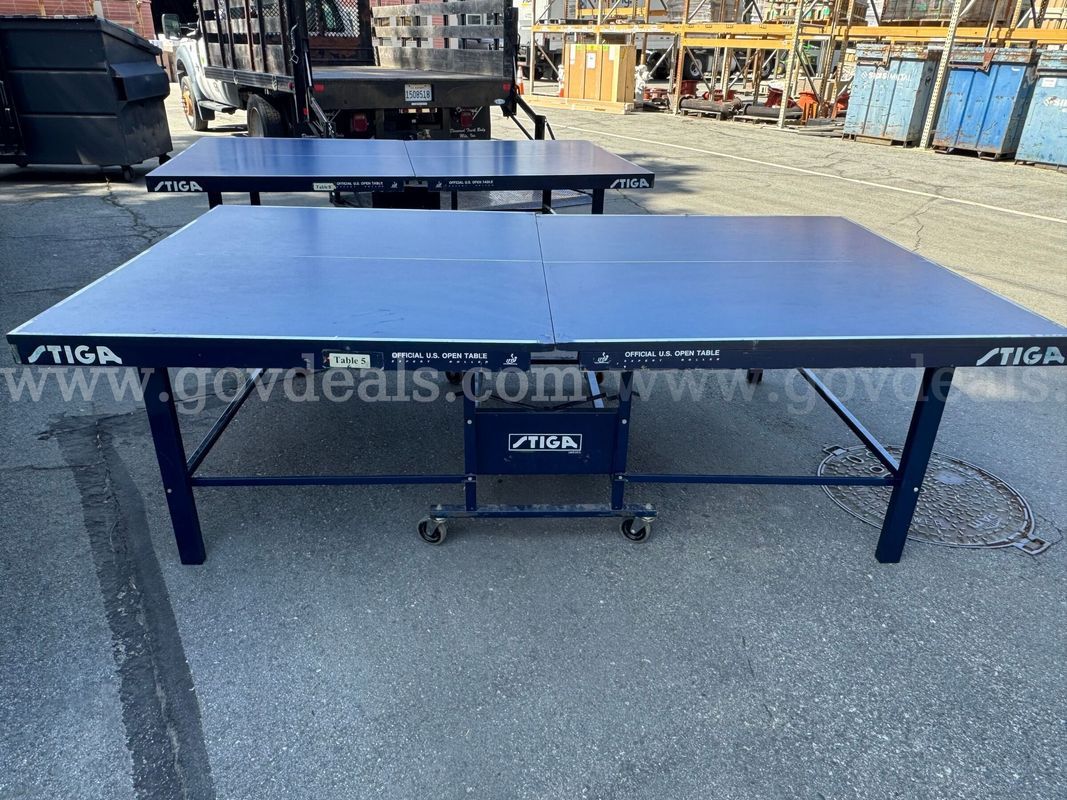 Lot of 2 STIGA Foldable Official U.S. Open Table Tennis Ping Pong Tables