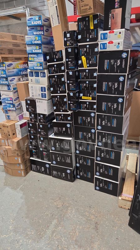 HUGE lot of NIB Ink by HP Samsung Lexmark, 1 pallet ready to ship