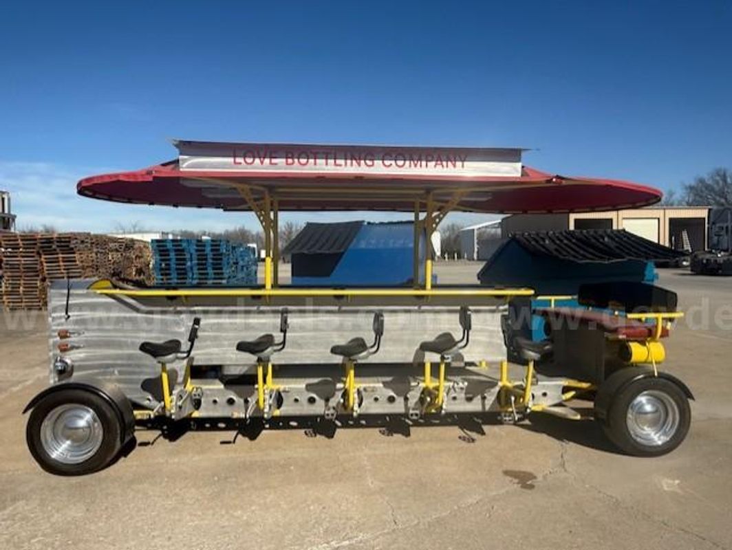 PEDAL BIKE - PARTY SIZED - 14 SEATS - BATTERY OPERATED ***RESERVE REDUCED***