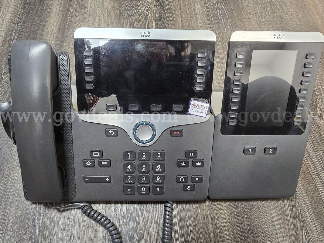 Cisco 8851 IP Phones with Key Expansion Modules (Lot of 4)