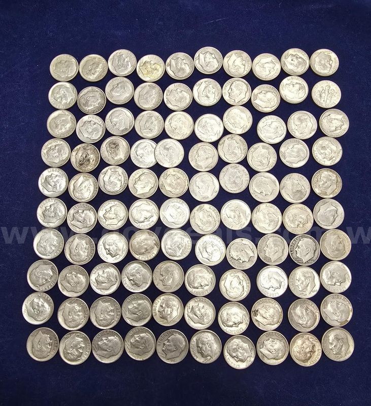 100 U.S. Pre-1965 Silver Dimes