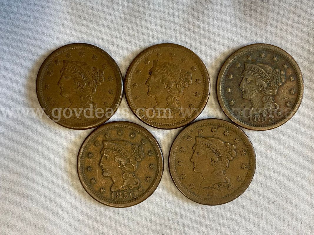 133 OLD U.S. COPPER PENNIES