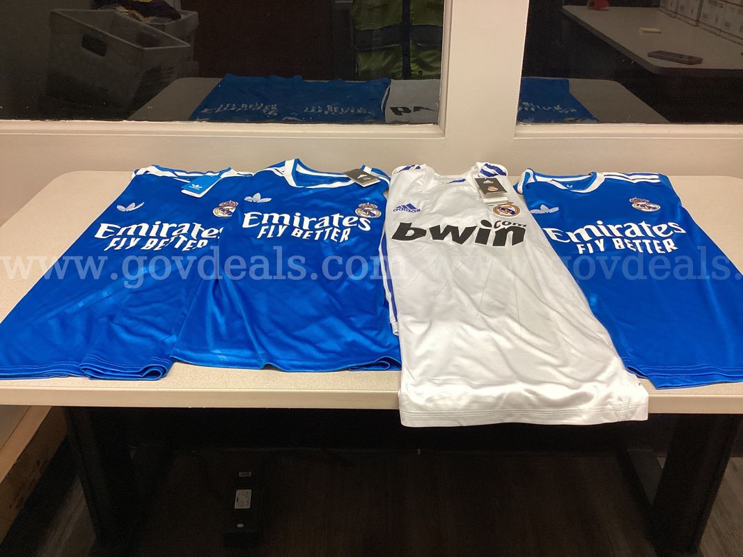 Lot of 4 Real Madrid Soccer Jerseys 