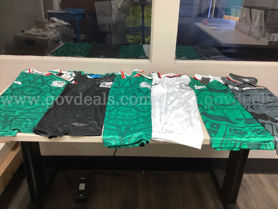 Lot of 6 Mexico Soccer Jerseys 