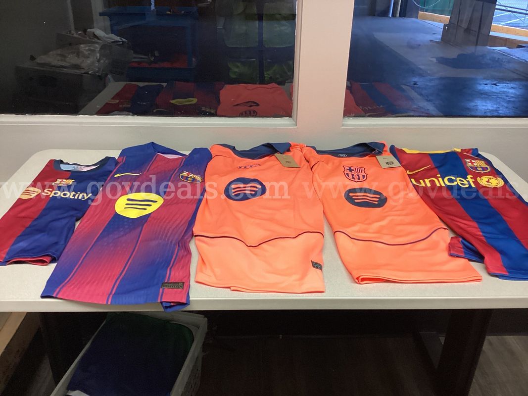 Lot of 5 Soccer Jerseys 