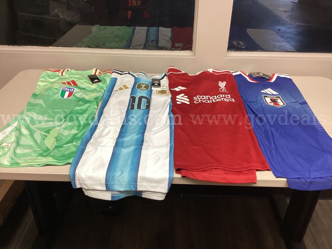 Lot of 4 Soccer Jerseys 
