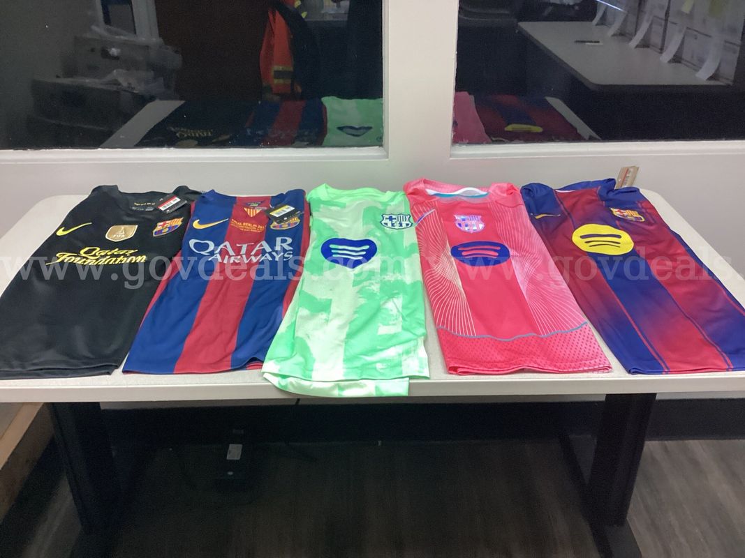 Lot of 5 Soccer Jerseys 