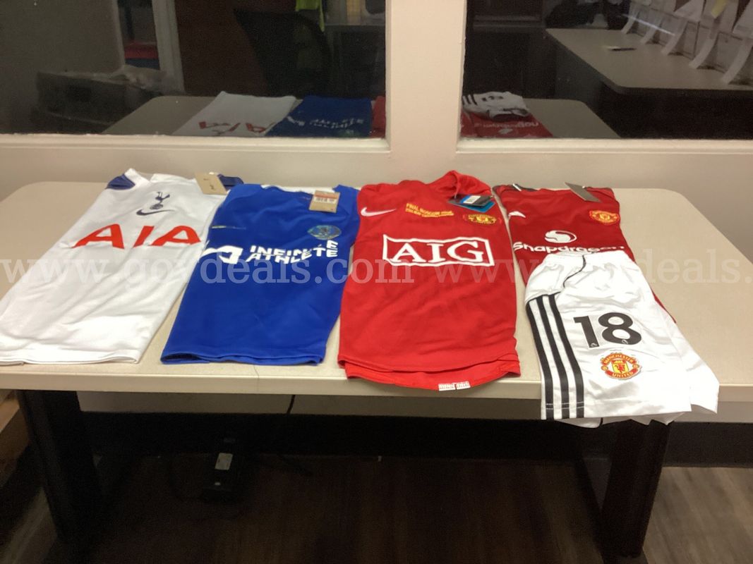 Lot of 3 Soccer Jerseys and a Shorts Set
