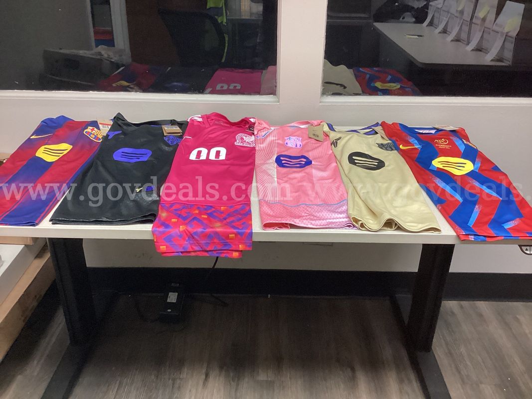 Lot of 6 Soccer Jerseys 