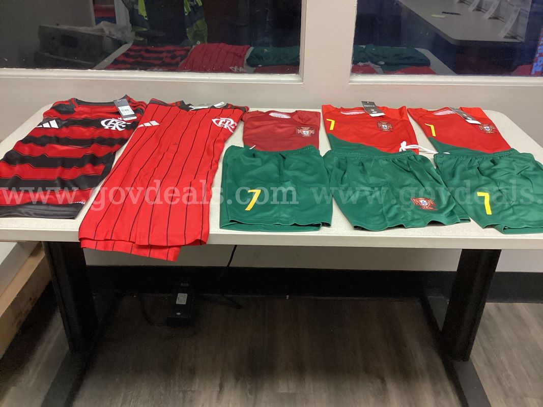 Lot of 2 Soccer Jerseys and 3 Short Sets