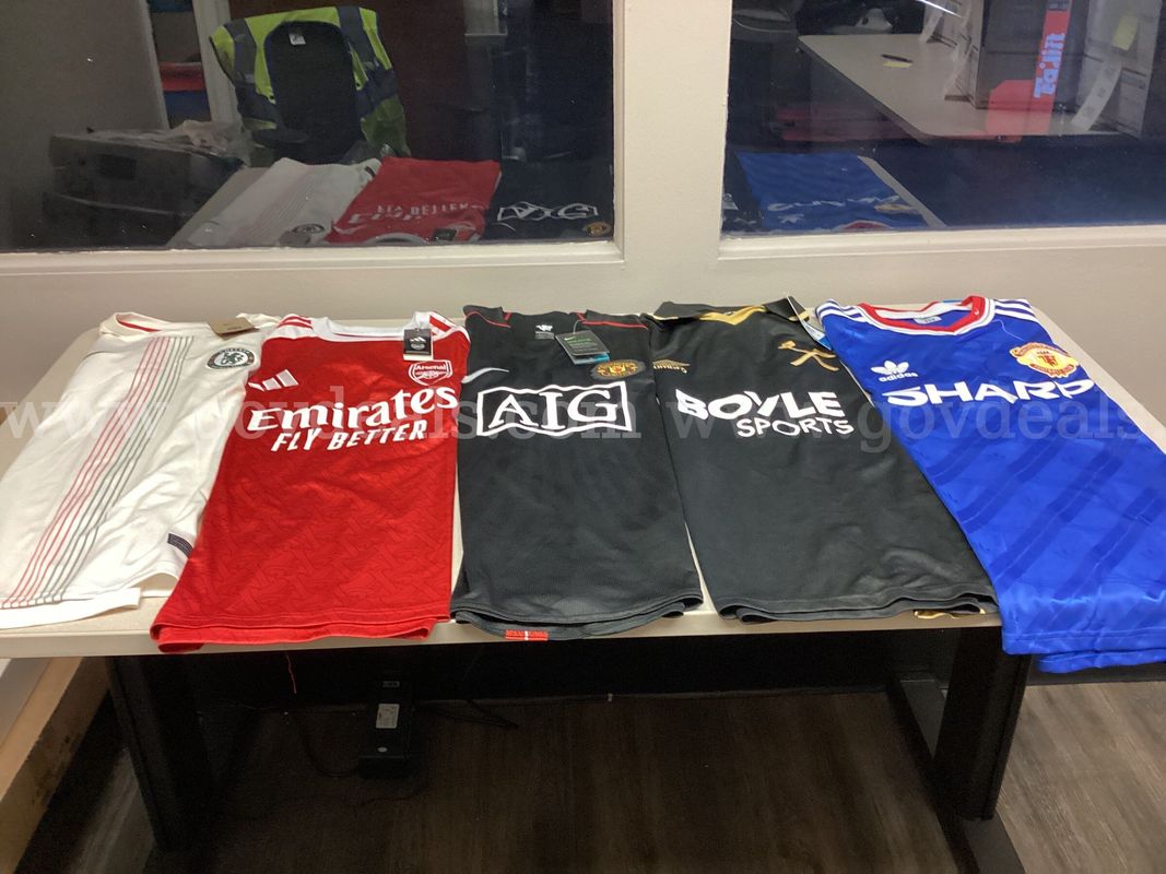 Lot of 5 Soccer Jerseys 
