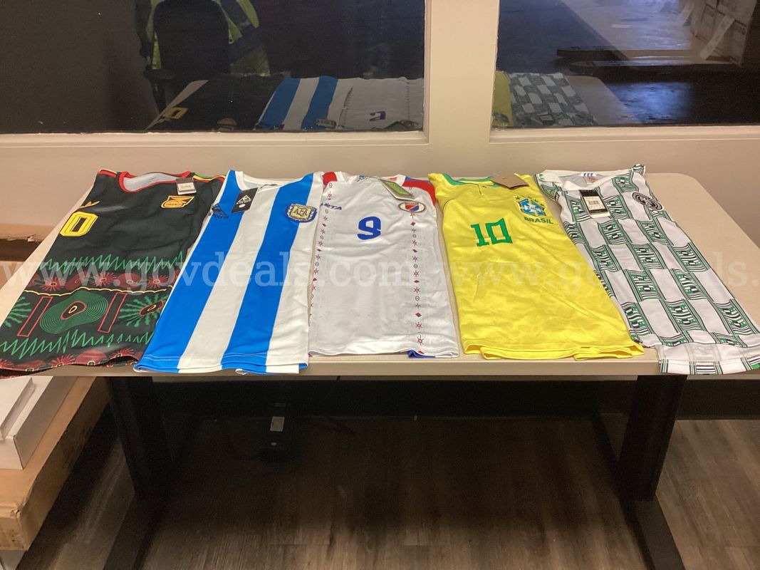 Lot of 5 Soccer Jerseys