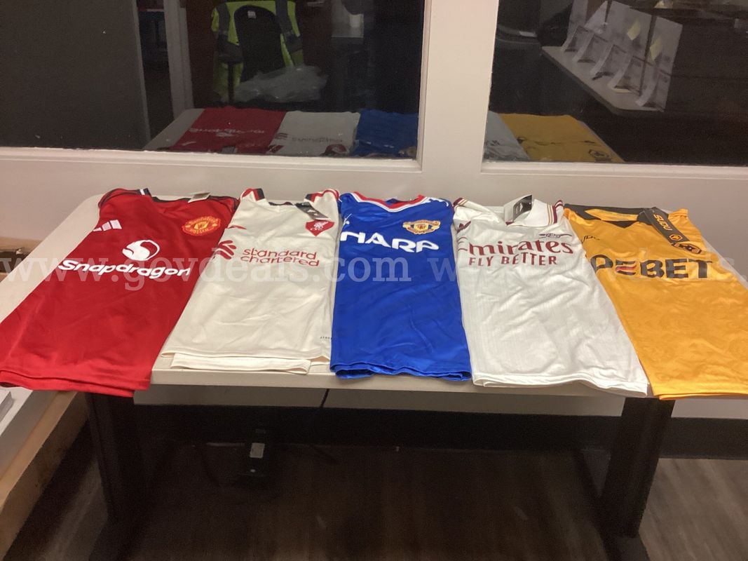 Lot of 5 Soccer Jerseys