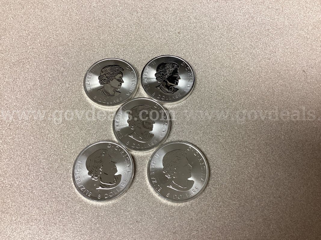7.5 Troy ounces of 999.9 Fine Silver ( 5 coins )
