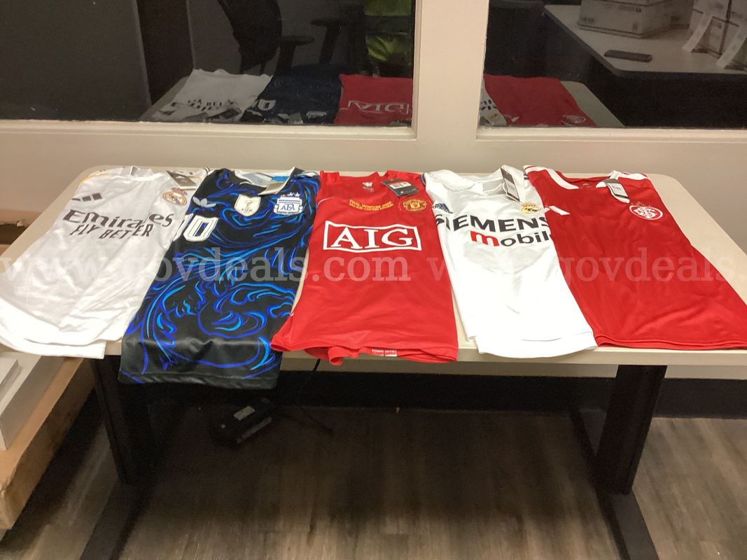 Lot of 5 Soccer Jerseys