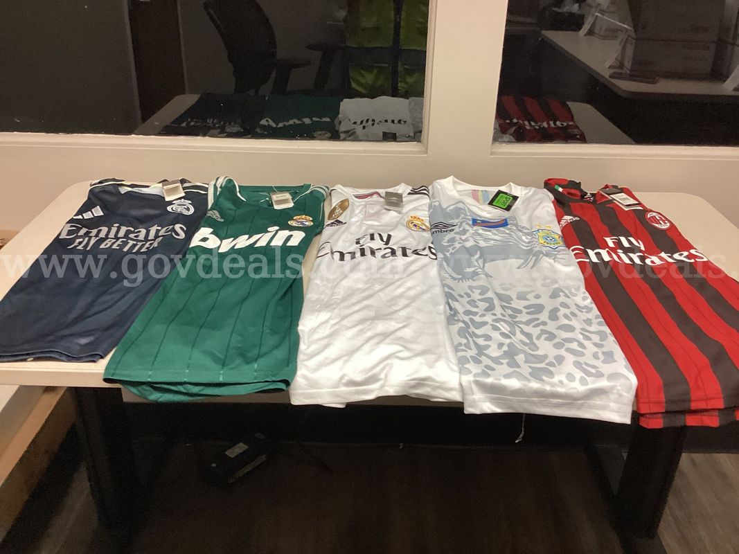 Lot of 5 Soccer Jerseys