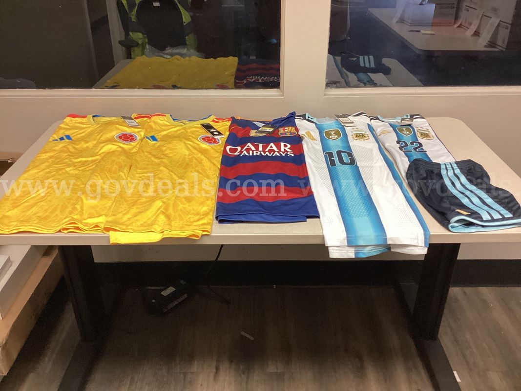 Lot of 5 Soccer Jerseys