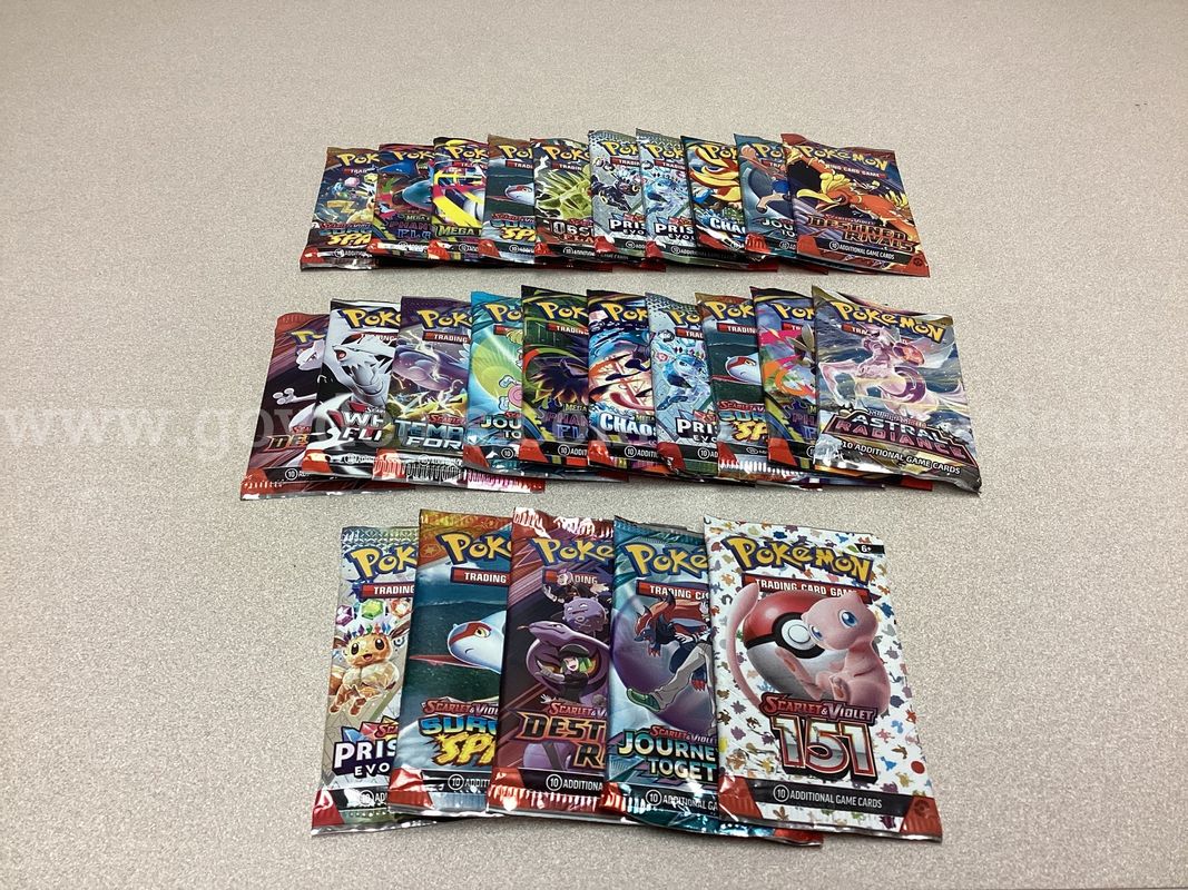 25 Assorted Pokémon Booster Packs